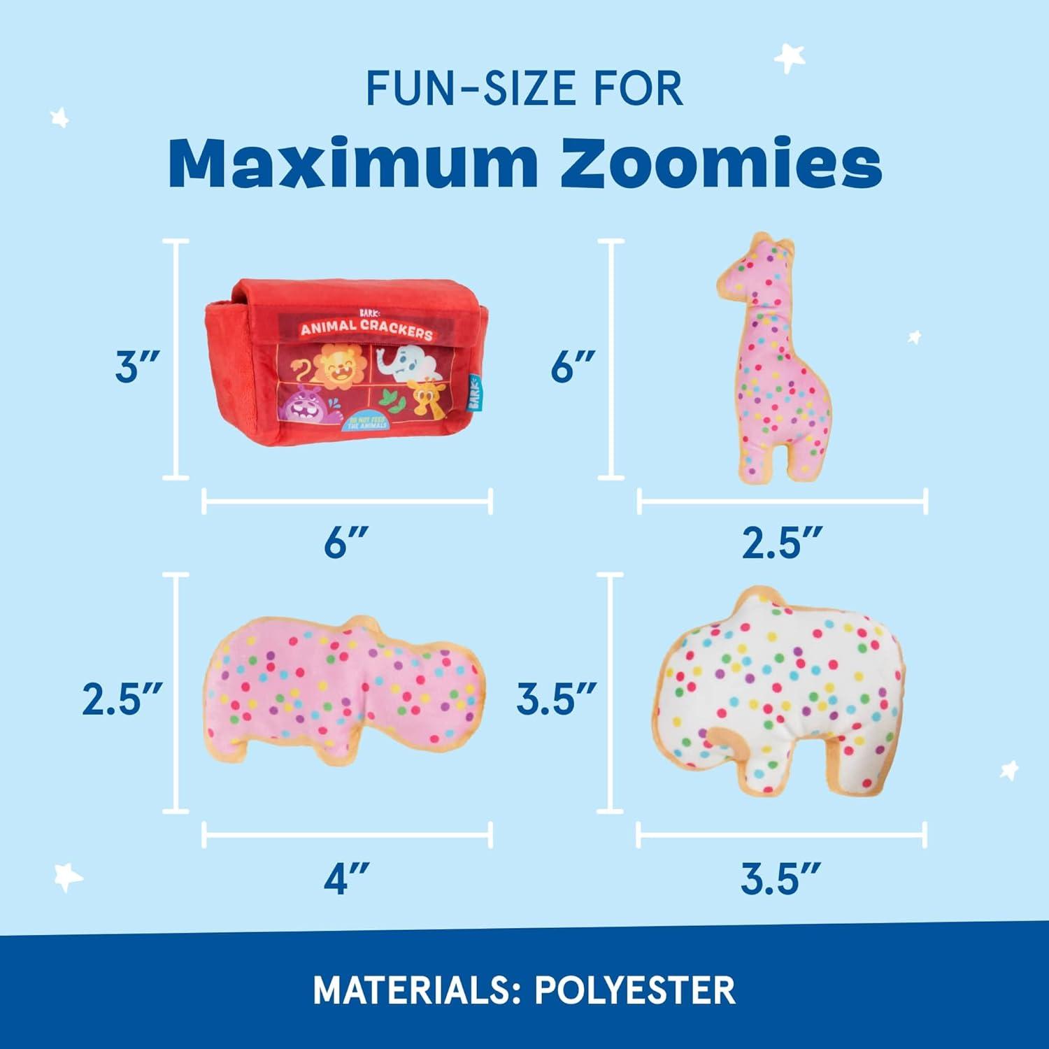 imageBarkbox Wild Berry Bunch Multi Part Toy for Dogs and Puppies  Small BreedsAnimal Crackers