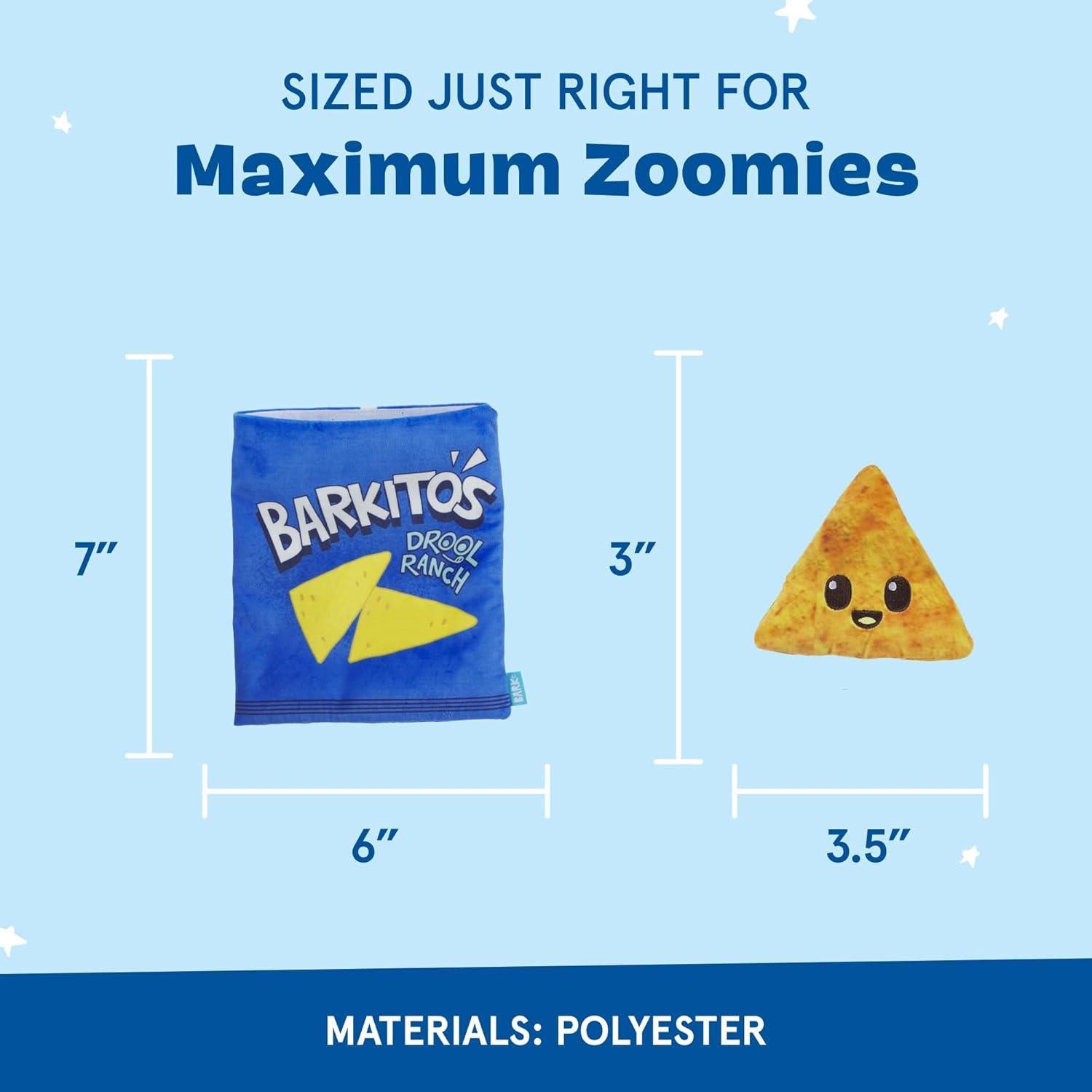 imageBarkbox Wild Berry Bunch Multi Part Toy for Dogs and Puppies  Small BreedsDrool Ranch Chips