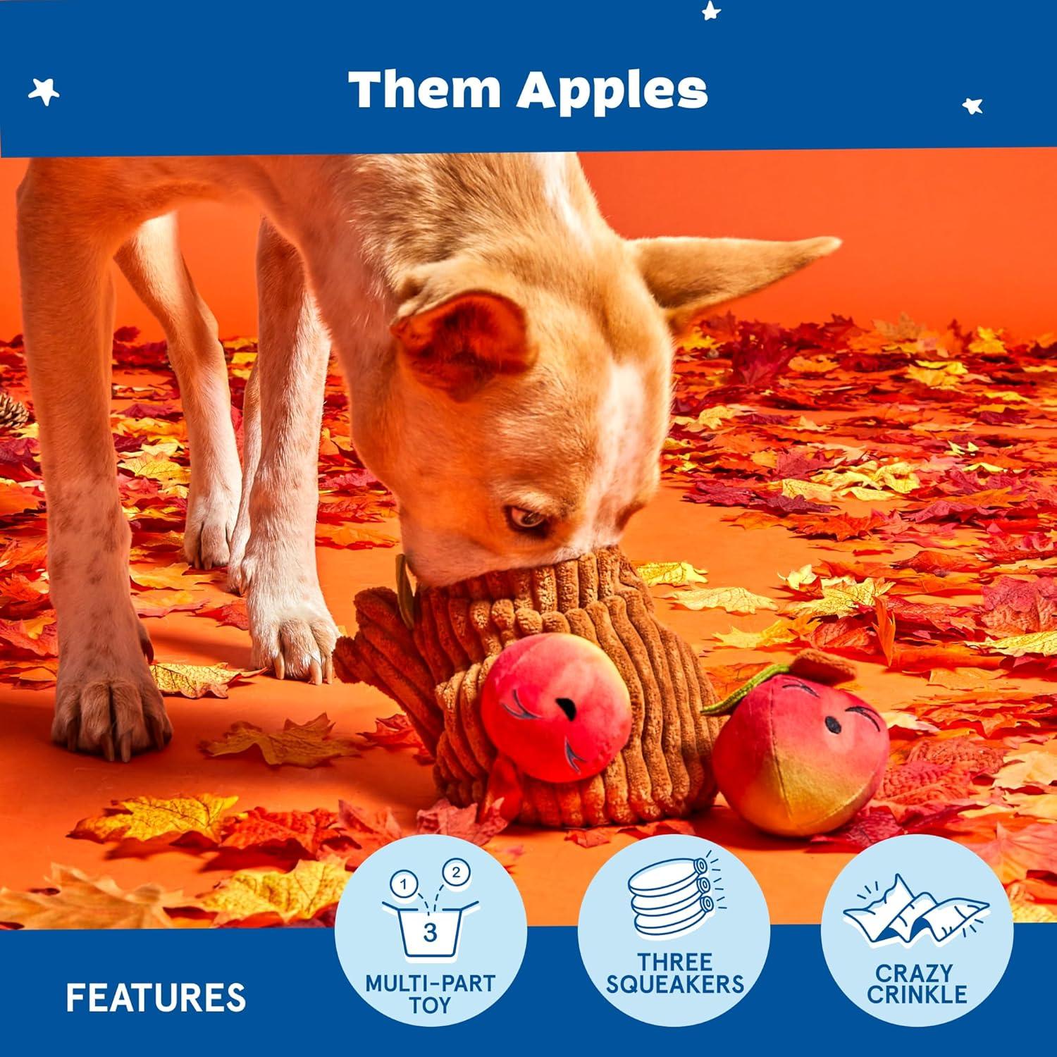 imageBarkbox Wild Berry Bunch Multi Part Toy for Dogs and Puppies  Small BreedsThem Apples