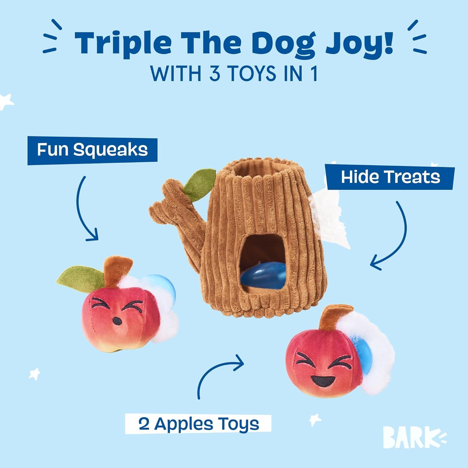 imageBarkbox Wild Berry Bunch Multi Part Toy for Dogs and Puppies  Small BreedsThem Apples