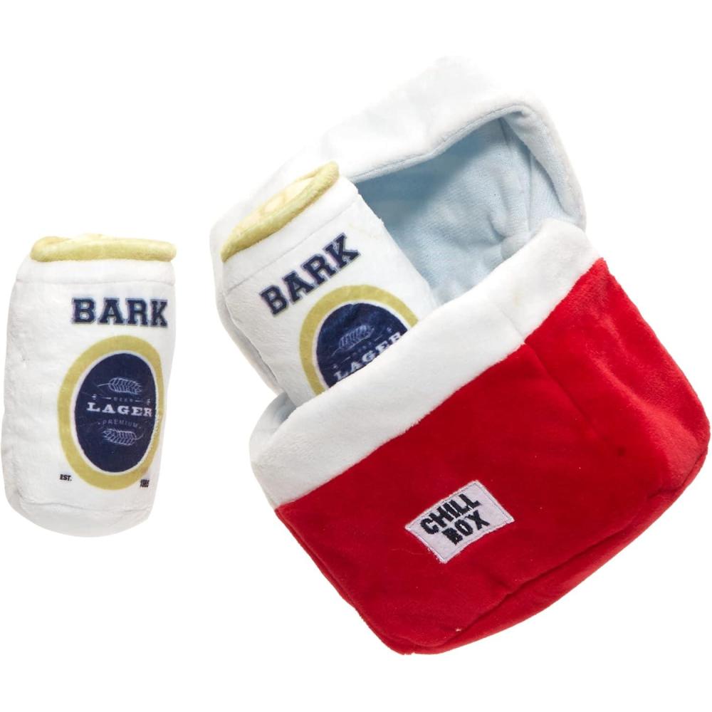 imageBarkbox 2 in 1 Interactive Plush Dog Toy  Rip and Reveal Toy for Dogs and Puppies  Stimulating Squeaky Pet Toys  Sub Zero Camping Hero SmallSub Zero Camping Hero