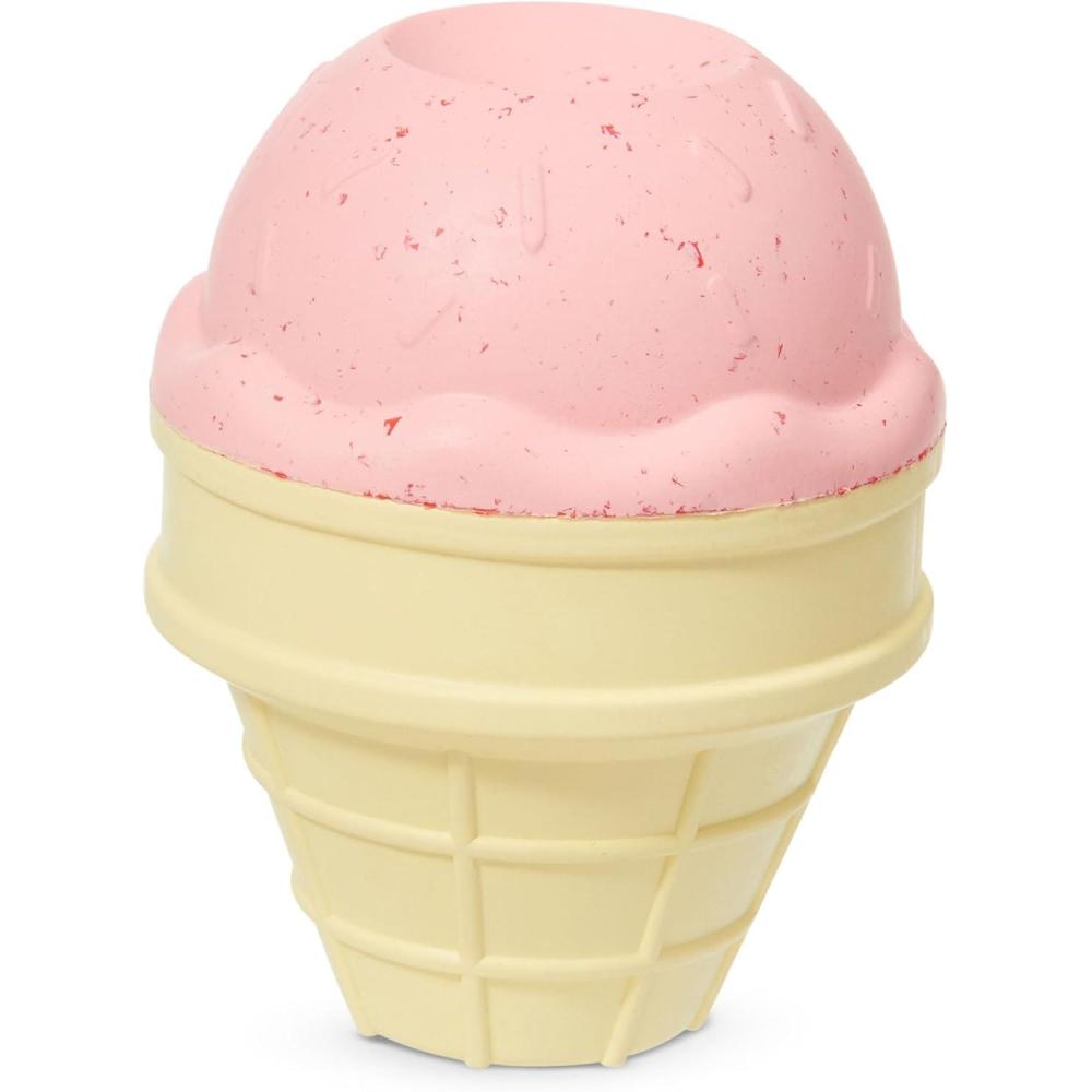 imageBarkbox Avocadoggo Dog Toy  Natural Rubber Wobble Shape Perfect for Peanut Butter amp Dishwasher Safe  Dog Toy for Aggressive ChewersISqueak Cone