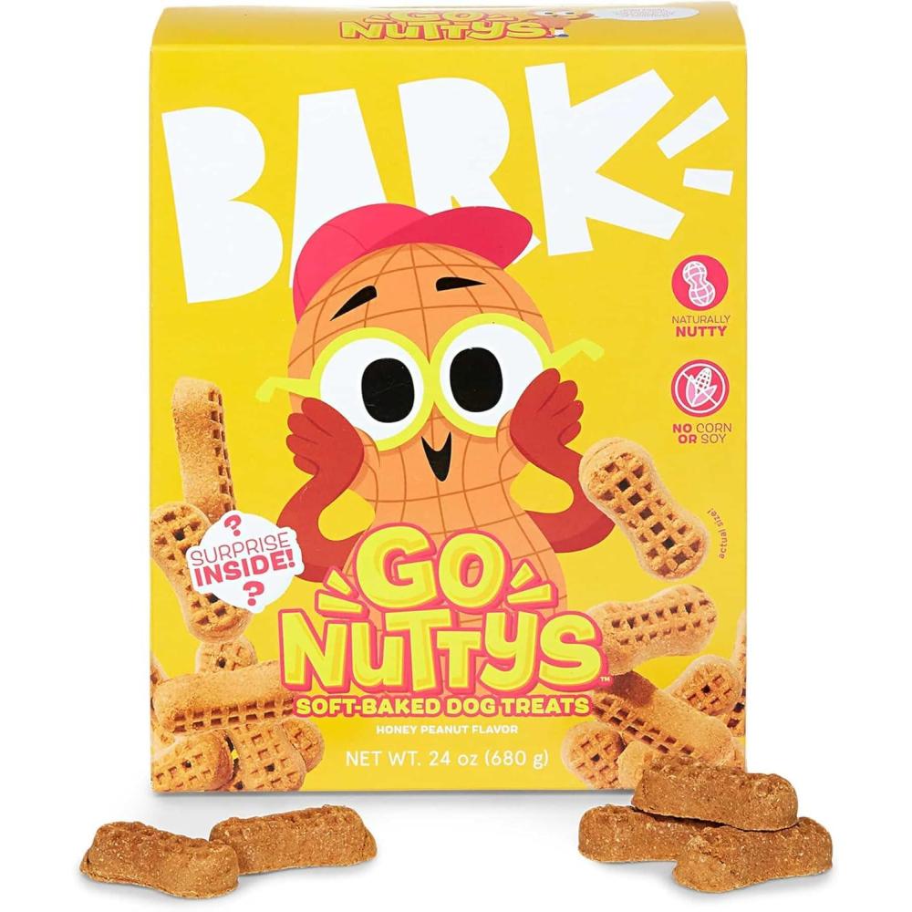 imageBarkbox Beefy Meat Hunks  Savory Beef Recipe with ProteinPacked Goodness No Corn or Soy  24oz BagPeanut Butter