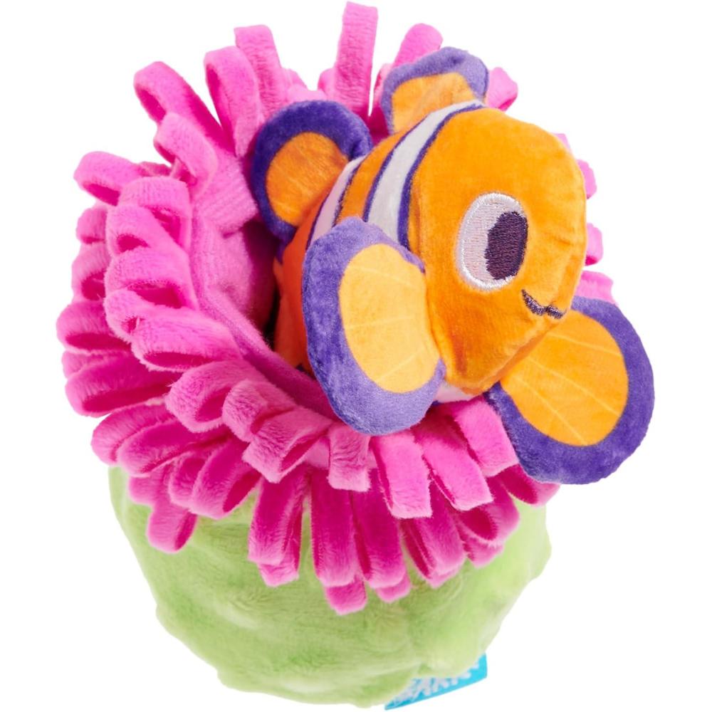 imageBarkbox Clown Fishing Around Plush Toy for Small Dogs  2Part Squeaky Toy with TreatHiding Fun  Perfect for Interactive Play and Mental StimulationClown Fishing AroundSmall