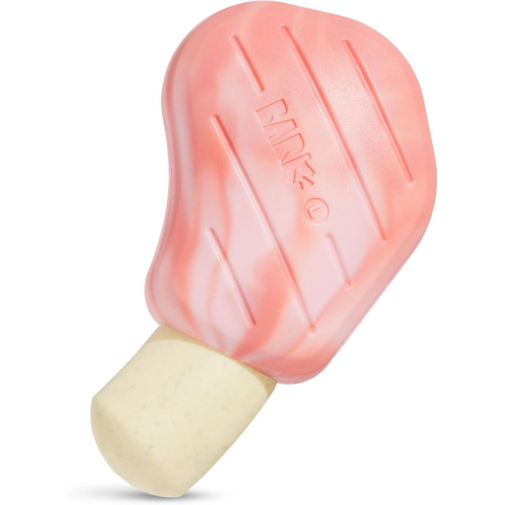 imageBarkbox Crinkle Fry Dog Toy for Large Dogs Super Tough Nylon Construction for Aggressive Chewers and Designed for Durable PlaytimePork Chomp