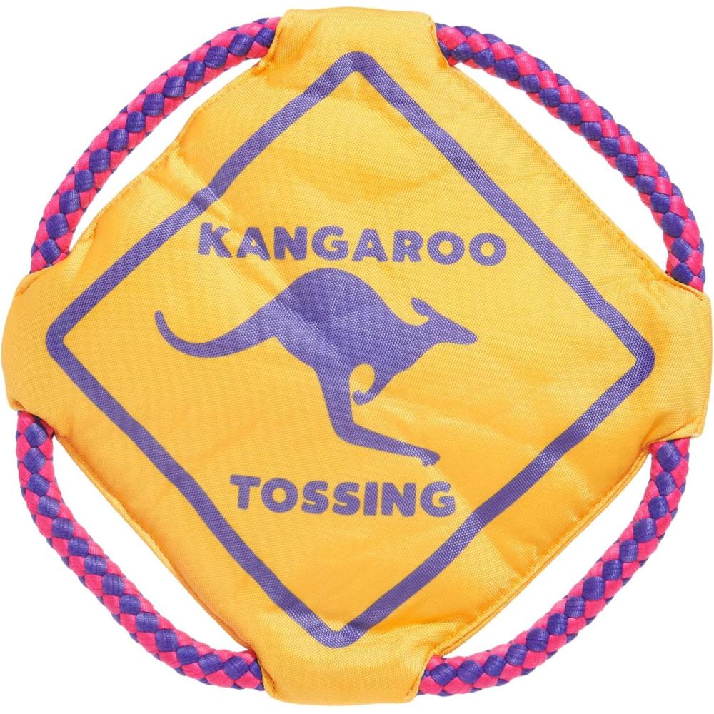 imageBarkbox Signore Pizza Face Dog Toy  FluffFree Crinkle Pizza Toy with TShirt Rope  Durable Dog Toys Dogs amp Puppy EssentialsKangaroo Tossing