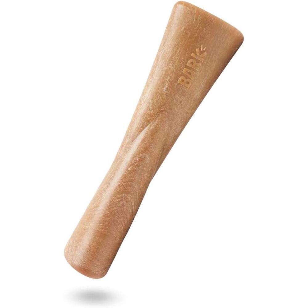 imageBarkbox Super Chewer Tough Dog Chew Toys for Aggressive Chewers Dental Stimulating T Bone  LargeMighty Bone Bacon  Large