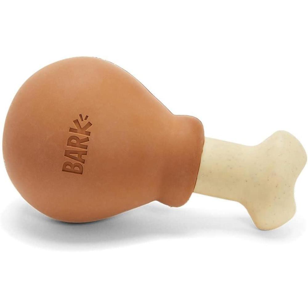 imageBarkbox Super Chewer Tough Dog Chew Toys for Aggressive Chewers Dental Stimulating T Bone  LargeTurkey Day Drumstick  Large