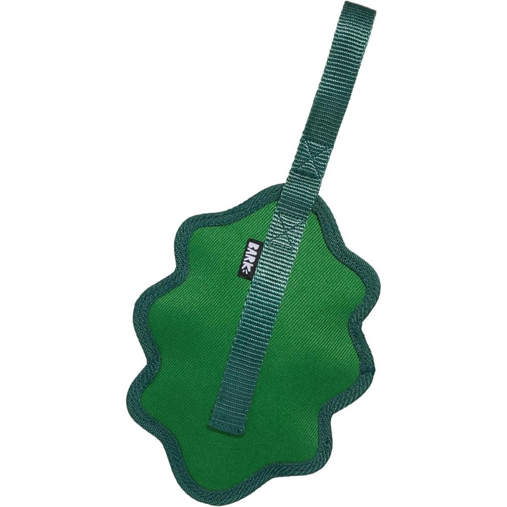 imageBarkbox Super Chewer Tough Dog Chew Toys for Aggressive Chewers Treat Dispensing CometSmallGreen Chew Leaf