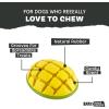 Barkbox Avocadoggo Dog Toy | Natural Rubber, Wobble Shape, Perfect for Peanut Butter & Dishwasher Safe | Dog Toy for Aggressive Chewers(Go Mango)