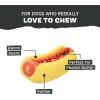 Barkbox Avocadoggo Dog Toy | Natural Rubber, Wobble Shape, Perfect for Peanut Butter & Dishwasher Safe | Dog Toy for Aggressive Chewers(Treat Meat Hot Dog)
