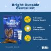 Barkbox Bright Durable Dog Dental Kit for Tough Chewers, 15 Chew Sticks & Toothpaste – Large Breeds(Small Breeds)