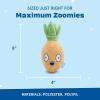 Barkbox Chewz Ballz Plush Dog Toy | Multi-Part Fun for Small Dogs, Perfect for Playtime & Fetch(Penny the Pineapple – Large)