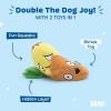 Barkbox Chewz Ballz Plush Dog Toy | Multi-Part Fun for Small Dogs, Perfect for Playtime & Fetch(Penny the Pineapple – Small)