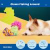 Barkbox Clown Fishing Around Plush Toy for Small Dogs – 2-Part Squeaky Toy with Treat-Hiding Fun – Perfect for Interactive Play and Mental Stimulation(Clown Fishing Around-Small)