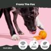 Barkbox Dog Toy 2 in 1 Interactive, Plush Exterior with Squeaker & Textured Material, Tearable Dog Toy with Squeaky Spikey Ball Inside, Ideal for Toy Destroyers – Monsieur Acorn, Large(Franz the Fox-Medium)