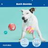Barkbox Dog Toys – Squeaky Clean Bath Bombs Squeaker Ball Interactive Chew Toys – Durable & Tough Tennis Balls, Training, Exercise & Beating Boredom – Stimulating Plush, Small/Medium Breed & Puppies(Squeaky Clean)