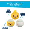 Barkbox Dog Toys – Squeaky Clean Bath Bombs Squeaker Ball Interactive Chew Toys – Durable & Tough Tennis Balls, Training, Exercise & Beating Boredom – Stimulating Plush, Small/Medium Breed & Puppies(Play Hatch)