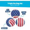 Barkbox Dog Toys – Squeaky Clean Bath Bombs Squeaker Ball Interactive Chew Toys – Durable & Tough Tennis Balls, Training, Exercise & Beating Boredom – Stimulating Plush, Small/Medium Breed & Puppies(Fetch of July)