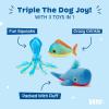 Barkbox Fiesta Party Bundle – Squeaky Dog Toys – Plush Chew Toys – Puppy and Pet Toys for Small Dogs – Full O’ Fluff Pinata & Muy Squeaky Margarita(Under the Sea Bundle (Large))