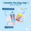 Barkbox Movie Bites Dog Toy Bundle – Squeaky Dog Toys – Plush Dog Toys – Puppy and Pet Toys for Small Dogs(Movie Bites)