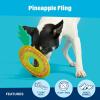 Barkbox Signore Pizza Face Dog Toy | Fluff-Free Crinkle Pizza Toy with T-Shirt Rope | Durable Dog Toys Dogs & Puppy Essentials(Pineapple Fling)