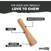 Barkbox Super Chewer Tough Dog Chew Toys for Aggressive Chewers, Dental Stimulating (T Bone – Large)(Mighty Bone Bacon – Large)