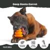 Barkbox Super Chewer Tough Dog Chew Toys for Aggressive Chewers, Treat Dispensing (Comet-Small)(Deep Roots Carrot – Small)