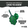 Barkbox Super Chewer Tough Dog Chew Toys for Aggressive Chewers, Treat Dispensing (Comet-Small)(Green Chew Leaf)