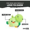 Barkbox Torbert The Troll Dog Toy for Small Dogs – Natural Rubber with Wacky Bounce – Perfect for Aggressive Chewers and Long-Lasting Playtime(Piper Parrot)