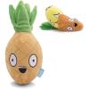 Barkbox Chewz Ballz Plush Dog Toy | Multi-Part Fun for Small Dogs, Perfect for Playtime & Fetch(Penny the Pineapple – Large)