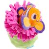 Barkbox Clown Fishing Around Plush Toy for Small Dogs – 2-Part Squeaky Toy with Treat-Hiding Fun – Perfect for Interactive Play and Mental Stimulation(Clown Fishing Around-Small)