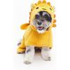 Barkbox Dog Bathrobe Fast Drying with Hook and Loop Closure & Wrap Tie Snuggle, Cute Dogs Clothes, Easy to Clean, Machine Washable, Dog Coats and Tumble Dry Low – Lion, Large(Lion)