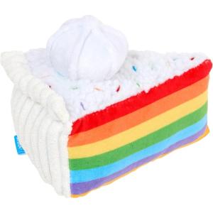 Barkbox 2 in 1 Interactive Plush Dog Toy – Rip and Reveal Toy for Dogs and Puppies – Stimulating Squeaky Pet Toys | Sub Zero Camping Hero (Small)(Peace of Cake)