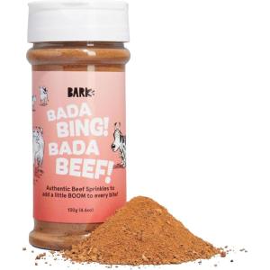 Barkbox Beef Dog Treat Topper High Protein Limited Ingredient Mixer, Rosemary Extract for Large & Small Breeds, Elevate Dog Food Dining, Shake & Pour for Dog Bowls (Pack of 3)(Bada Bing Bada Beef)