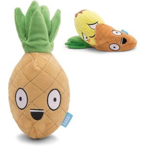 Barkbox Chewz Ballz Plush Dog Toy | Multi-Part Fun for Small Dogs, Perfect for Playtime & Fetch(Penny the Pineapple – Small)