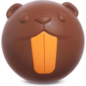 Barkbox Sea Foam Reef Ball Treat Dispensing Toy for Large Dogs, Perfect for Fun-Filled Stimulation and Interactive Playtime(Ricochet The Nutria)