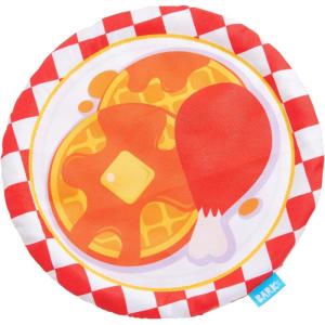 Barkbox Signore Pizza Face Dog Toy | Fluff-Free Crinkle Pizza Toy with T-Shirt Rope | Durable Dog Toys Dogs & Puppy Essentials(Chicky and Woofles To Go)