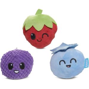 Barkbox Wild Berry Bunch Multi Part Toy for Dogs and Puppies – Small Breeds(Wild Berry)