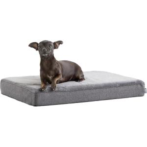Barkbox Orthopedic Dog Bed with Memory Foam, Premium Comfort for Dogs and Puppies, Dog Bed for Joint Relief and Restful Sleep, Durable and Easy to Clean – Espresso, Medium(Grey)